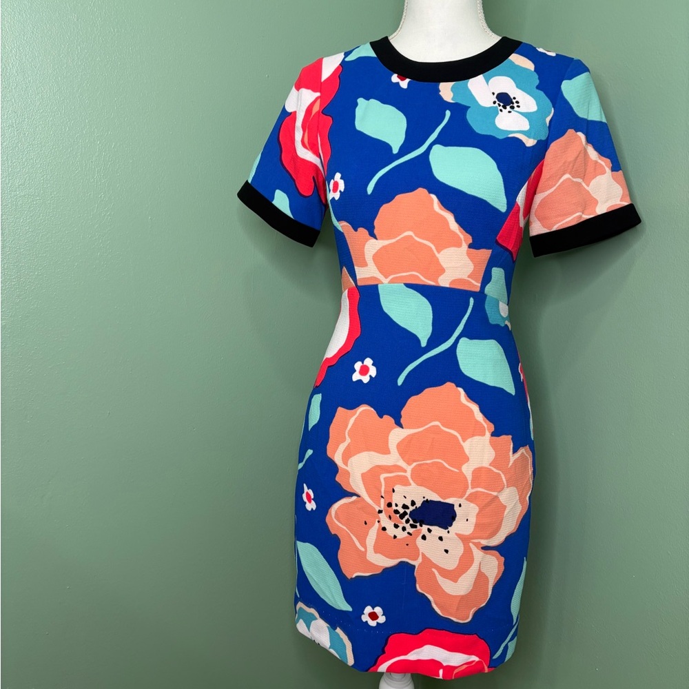 Kate Spade Blue and Red Floral Mini Dress - Picture 1 of 8